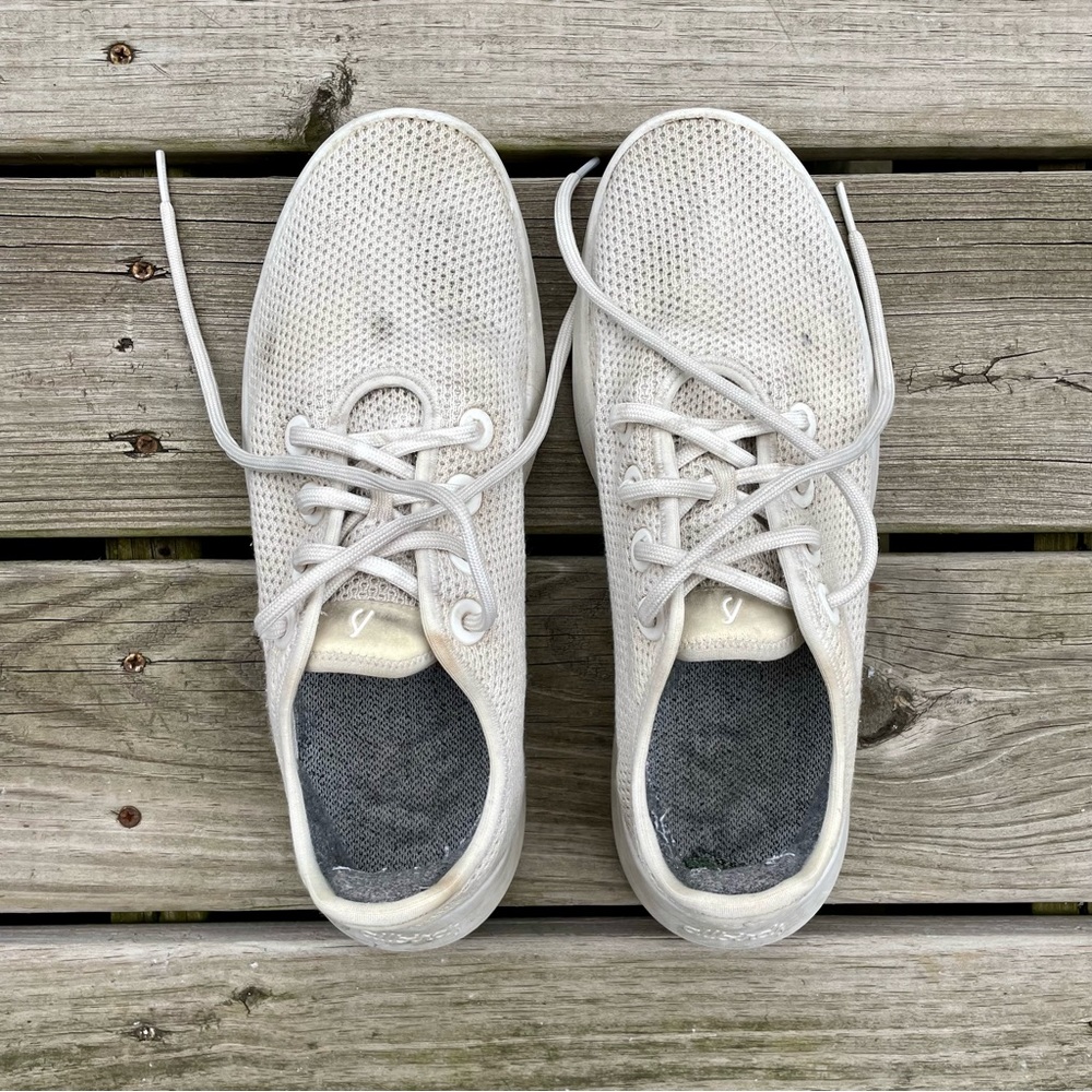 Allbirds Men’s Tree Runners Kaikoura White White Sole Size 10